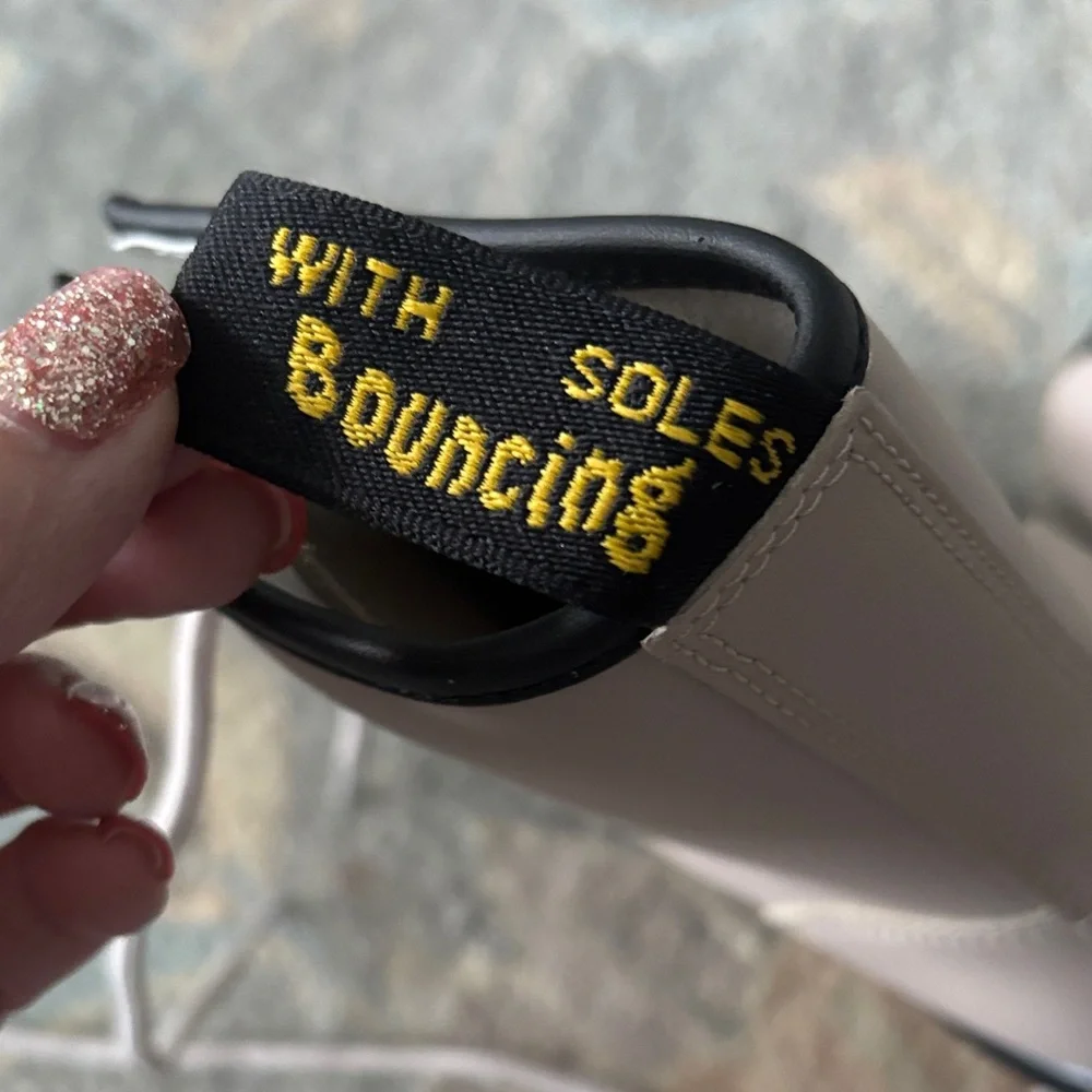 Dr. Martens Beige Leather Boots - Picture 6 of 8